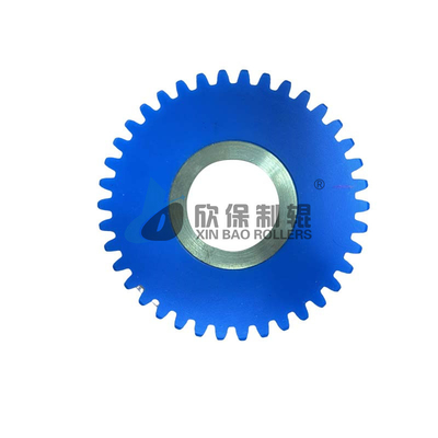 Precision Size Printing Rubber Roller Special Shaft Core slijtvast Accessoire Plastic Steel Gear